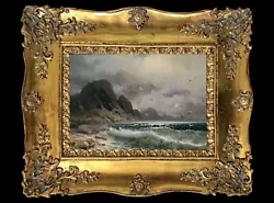 Buy Framed Original Oil Painting On Canvas Seascape Signed & Listed By Artist Kayvon • 1.20£