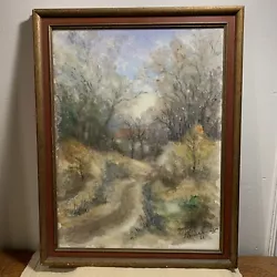Buy Original Watercolor Painting Impressionist Forest Scene W/cottage MCM ‘67 Framed • 40.76£
