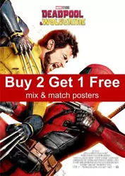 Buy Deadpool And Wolverine 2024 Movie Poster • 3.99£