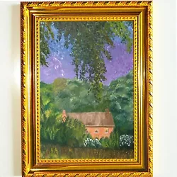 Buy Summer Landscape: Original Oil Painting Of A Village House In The Countryside • 89.04£