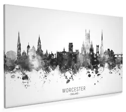 Buy Worcester Skyline, Poster, Canvas Or Framed Print, Watercolour Painting 23678 • 14.99£