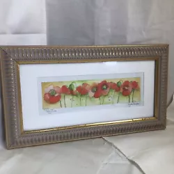 Buy Framed Original Watercolour By Lynda Thompson Titled Poppy Time Signed  10.5 X 6 • 14.95£