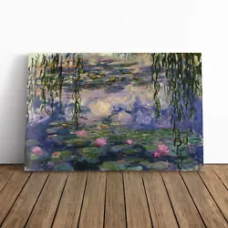 Buy Claude Monet Water Lilies No.6 Canvas Wall Art Print Framed Picture Home Decor • 24.95£