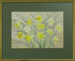 Buy Watercolour By Penelope Rieu. Titled  Daffodils  • 49£