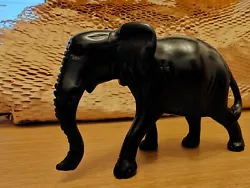 Buy Hand Carved Ebony Wood African Animal - Elephant • 40£