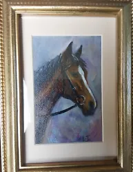 Buy Original Oil Painting Of A Racehorse • 24.54£