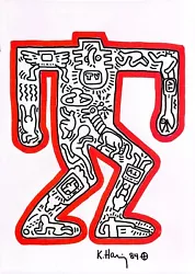 Buy ❤️ Keith Haring - Pop Art - Original Drawing - Figures 3 • 99£