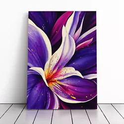 Buy Iris Flower Paint Splatter Vol.2 Canvas Wall Art Print Framed Picture Home Decor • 24.95£