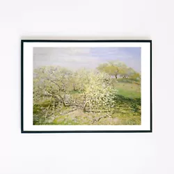 Buy Fruit Trees In Bloom 1873 Vintage Landscape Painting A4 Wall Decor Art Print  • 6.95£