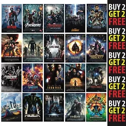 Buy MARVEL AVENGERS MOVIE POSTERS A4/A3 300gsm Photo Poster Film Wall Decor Fan Art • 2.99£
