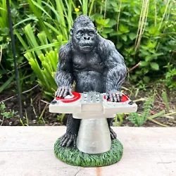 Buy DJ Gorilla Ornament Figurine Sculpture Statue Home Decor Garden Outdoor Monkey • 24£