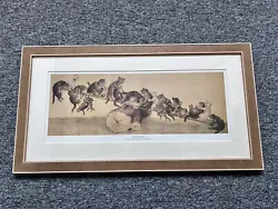Buy Framed See Saw Art Print By Louis Wain • 18.08£