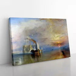Buy The Fighting Temeraire By Joseph Mallord William Turner Canvas Wall Art Print • 22.95£