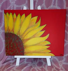 Buy Sunflower Acrylic Painting 9x12 Stretched Canvas  • 25.28£