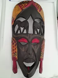 Buy African Ethnographic Tribal Art -  Ritual Mask - Wood - Elephant - Coming Of Age • 15£