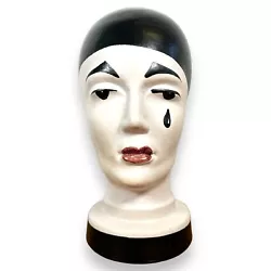 Buy Mid 20th Century West German Scheurich 701 Pierrot Pottery Face Bust Head • 145£