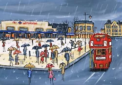 Buy Original Painting By South London Artist Dan, Rainy Days And Mondays Wimbledon  • 100£