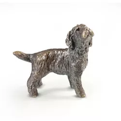 Buy Cockapoo Dog Solid Bronze Foundry Cast Detailed Sculpture Butler & Peach [2073] • 40£