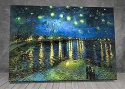 Buy Van Gogh Starry Night Over Rhone Landscape CANVAS PAINTING ART PRINT 575 • 6.92£