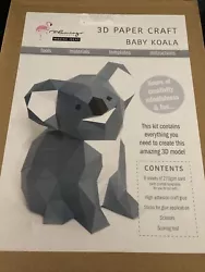 Buy Flamingo Papeete Making Ideas 3D Paper Craft Baby Koala • 5.99£