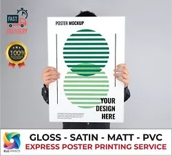Buy FAST POSTER PRINTING Gloss Satin Matt PVC A0 A1 A2 A3 Personalised Photo Print • 14£