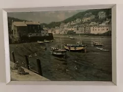 Buy David Shepherd Print On Canvas In Frame 'low Tide At Polperro' Cornwall Painting • 50£