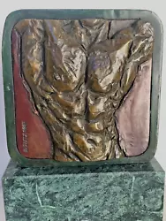 Buy Patinated Original Bronze Of A Men Torso By Zutz • 274.92£