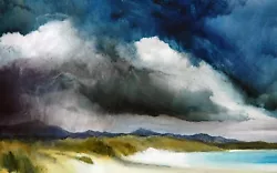 Buy Original Scottish Art  - Oil Painting  -   Cloud Cover , Achmelvich Bay • 175£