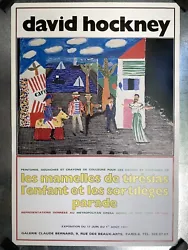 Buy Vintage Original David Hockney French Exhibition Poster, 1981 • 69.89£