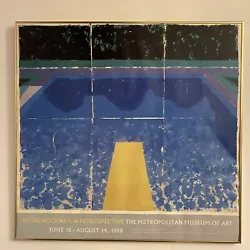 Buy David Hockney  Day Pool With Three Blues  Original 1988 Exhibition Poster • 698.94£