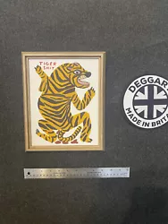 Buy David Shrigley - Canvas On Board Framed Picture Art Print Tiger Poop Funny • 23.95£