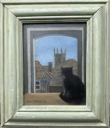 Buy Patricia Fishwick (b.1929), Oil On Board, Study Of A Cat Before A Window, • 197£