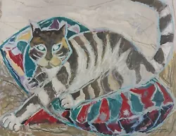Buy Original Cat Painting After Otto Dix - Expressionism Dada 24x30cm Unframed • 30£