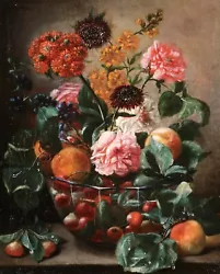 Buy 17th CENTURY SPANISH OLD MASTER OIL ON CANVAS - FLOWERS IN BOWL - VELAZQUEZ • 620£