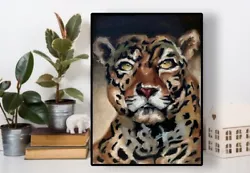 Buy Original Tiger Oil Painting On Canvas Board 12x9 Inch • 45£