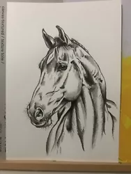 Buy Horse Painting  Original A4 • 39.04£