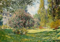 Buy Landscape: The Parc Monceau Claude Monet French Painting Poster Print A3 A4 • 8.50£