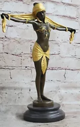 Buy Signed Bronze Art Nouveau Deco Chiparus Statue Figurine Very Large Gift • 101.70£