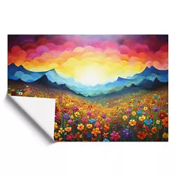 Buy Rainbow Colour Field No.2 Framed Wall Art Poster Canvas Print Picture Painting • 16.95£