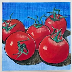 Buy Still Life Impressionist 5 Tomatoes Original Art Oil Painting A McLaren • 23£
