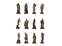 Buy Set 12 Twelve Greek Roman Olympian Gods Pantheon Cold Cast Bronze & Resin • 109.20£