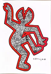 Buy ❤️ Keith Haring - Pop Art - Original Drawing - Figures 1 • 99£