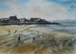 Buy ACEO Original Painting Seascape Beach Coast Rocks Beach Sea Watercolour • 5.50£