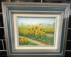 Buy C Benolt Original Oil Painting Sunflowers Signed And Framed  • 50£