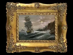 Buy Framed Original Oil Painting On Canvas Seascape Signed By Artist Kayvon • 80£