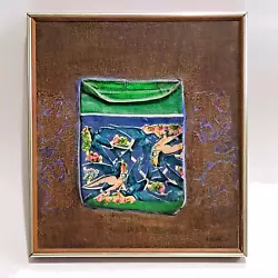 Buy Chicago Artist Ralph Arnold  Bird Bag  Acrylic Collage Painting Well Listed 1972 • 554.50£