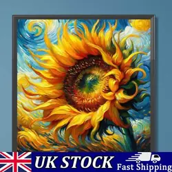 Buy Paint By Numbers Kit On Canvas DIY Oil Art Sunflower Picture Home Decor 20x20cm • 6.60£