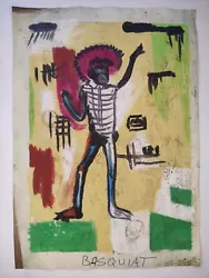 Buy Jean-Michel Basquiat Painting Drawing Vintage Sketch Paper Signed Stamped • 57.17£