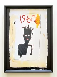 Buy Jean Michel Basquiat Estate Rare Framed Lithograph Print   Self Portrait   1983 • 2,100.60£