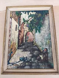Buy Middle Eastern Oil Painting On Board - Signed • 9.99£